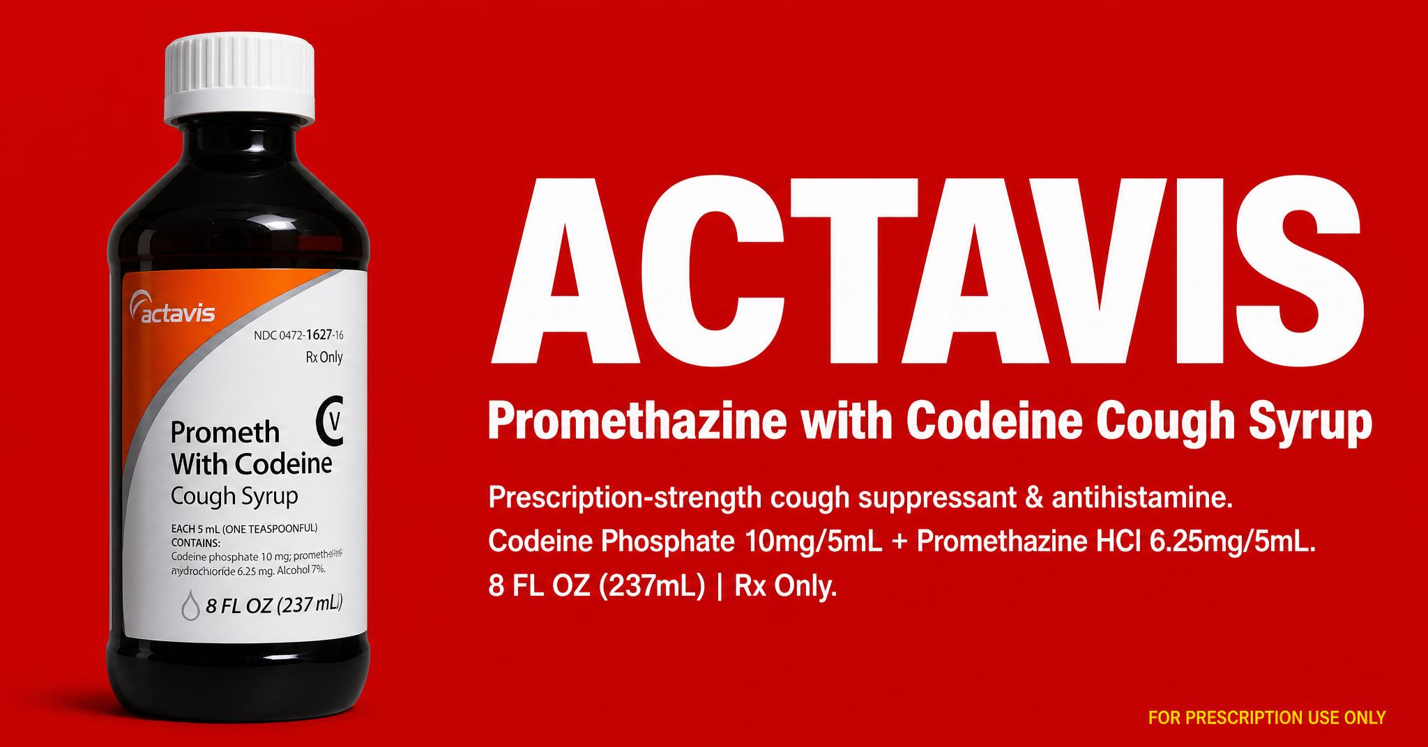 new Actavis codeine syrup for sale online